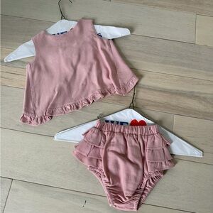 Pink Ruffled Kids Outfit